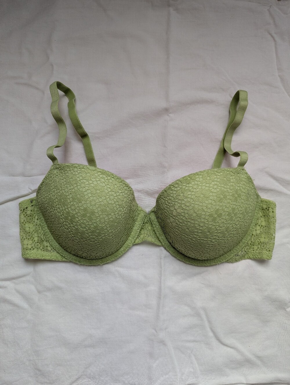 La Senza Remix Demi Lightly Lined Bra 34C Light Green